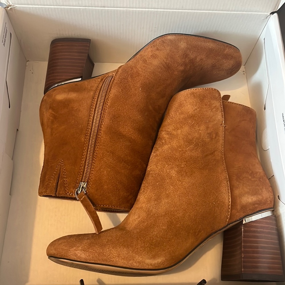 Used aldo brown ankle booties